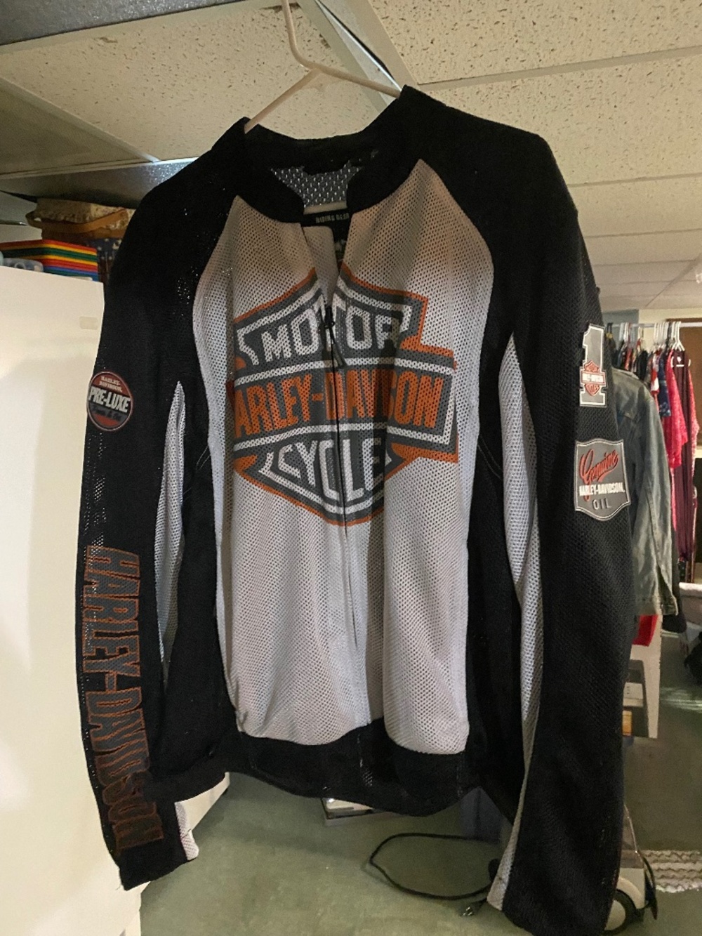 Harley Davidson Men's Summer Racing Mesh Vented Motorcycle Jacket